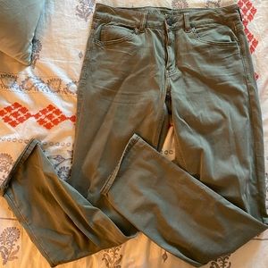 American Eagle Faded Green Tomgirl Pants